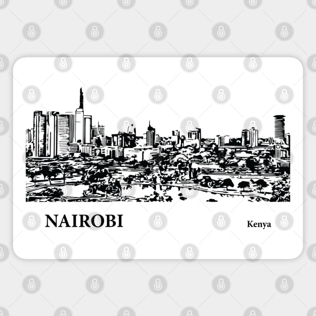 Nairobi Kenya Magnet by Lakeric